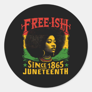 Adesivo Redondo História Negra Livre da Décima Junta da Liberdade 