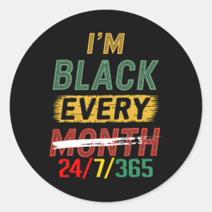 Adesivo Redondo História Negra Mês 247365 Orgulho A da Melanina Af