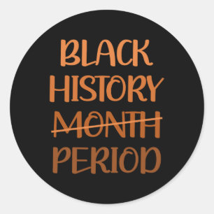 Adesivo Redondo História Negra Mês de Mulheres Africanas Americana