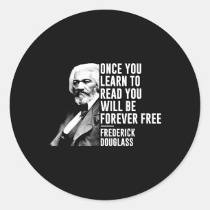Adesivo Redondo História Negra Mês Frederick Dougl Cote Blm