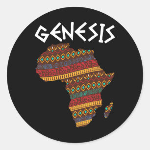 Adesivo Redondo História Negra Mês Gênese Orgulhosa África A