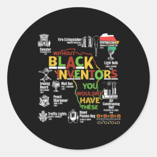 Adesivo Redondo História Negra Mês Mulheres Africanas Americanas H