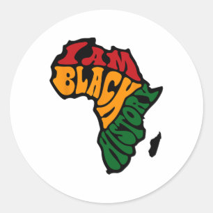 Adesivo Redondo História Negra Mês Roupa África Mapa Kente Cloth