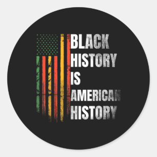 Adesivo Redondo História Negra Mulheres Mês Bandeira Americana Afr