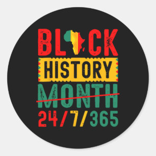 Adesivo Redondo História Negra T Camisa História Negra Camisa 2