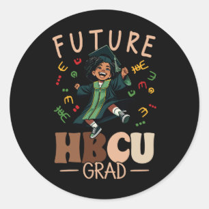 Adesivo Redondo Histórico De Formando Hbcu Futuro Hbcu Graduação N