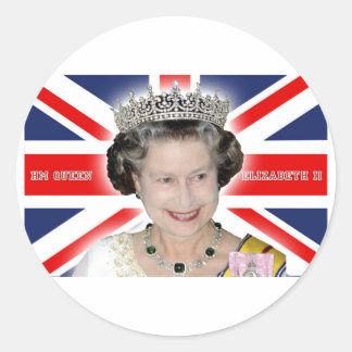 Adesivo Redondo HM Queen Elizabeth II - Foto Pro