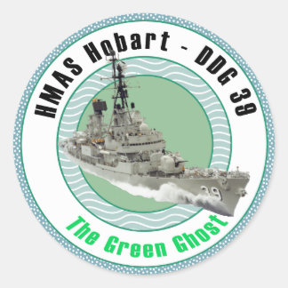 Adesivo Redondo HMAS Hobart DDG 39