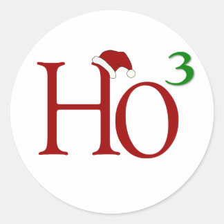 Adesivo Redondo Ho Ho Ho