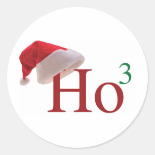 Adesivo Redondo Ho Ho Ho Feliz Natal