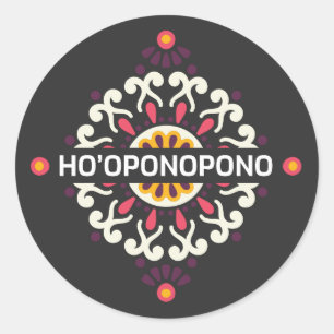 Adesivo Redondo Ho’oponopono Sticker
