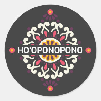 Adesivo Redondo Ho’oponopono Sticker