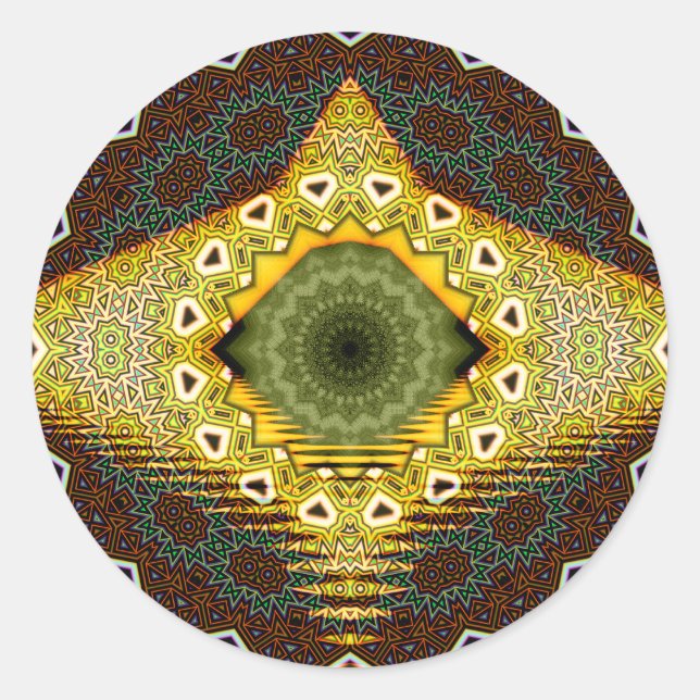 Adesivo Redondo Ho zumbido tribal (Frente)