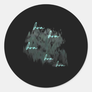 Adesivo Redondo Hoa Hoa Hoa Hoa