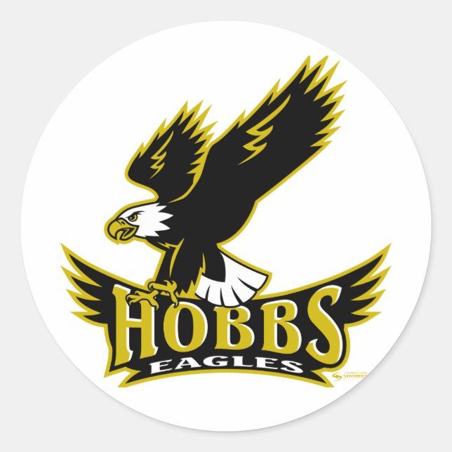 Adesivo Redondo Hobbs Eagles Sticker (Frente)