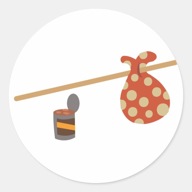 Adesivo Redondo Hobo Sack (Frente)