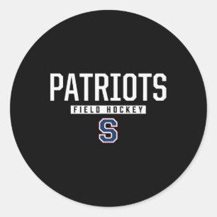 Adesivo Redondo Hockey de Campo do Logotipo Patriots do Sul de Par