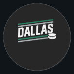 Adesivo Redondo Hockey Lover | Cool Dallas Hockey Power Play<br><div class="desc">Hockey Lover | Cool Dallas Hockey Power Play</div>