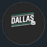 Adesivo Redondo Hockey Lover | Cool Dallas Hockey Power Play<br><div class="desc">Hockey Lover | Cool Dallas Hockey Power Play</div>