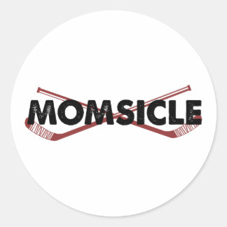 Adesivo Redondo Hockey Mamãe Momsicle