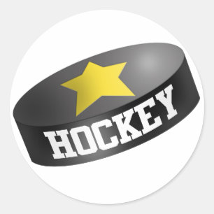 Adesivo Redondo Hockey Star Puck
