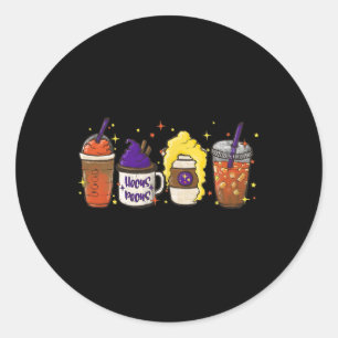 Adesivo Redondo Hocucus Pumpkin Spice Latte Café Queda S