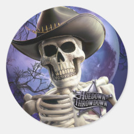 Adesivo Redondo Hoedown Throwdown, Boney James Skeleton
