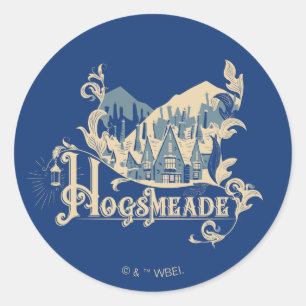 Adesivo Redondo HOGSMEADE™ Vintage Village Graphic