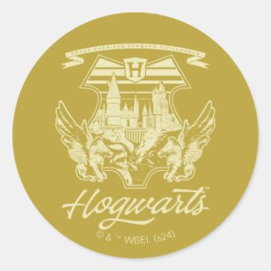 Adesivo Redondo HOGWARTS™ Winged Shield Graphic