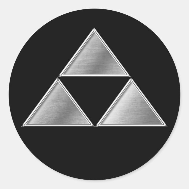 Adesivo Redondo Hojo Clan Kamon Silver Chrome (Frente)