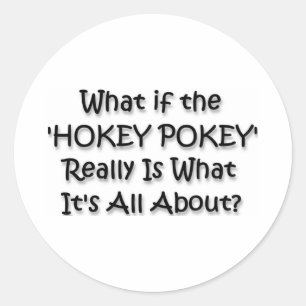 ADESIVO REDONDO HOKEY POKEY