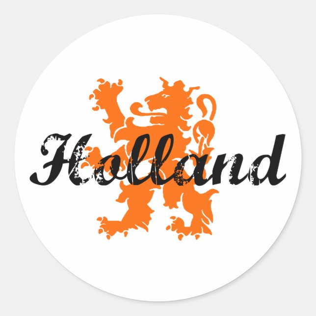 Adesivo Redondo Holanda (Frente)