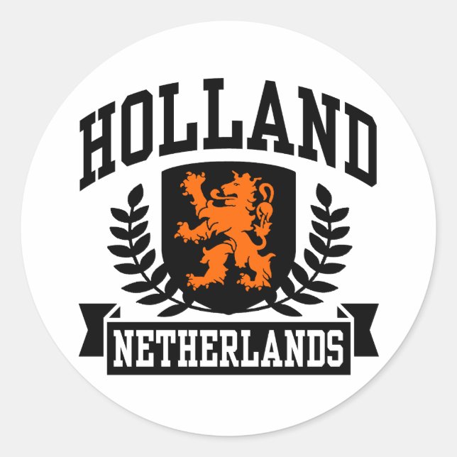 Adesivo Redondo Holanda (Frente)