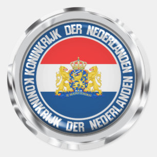 Adesivo Redondo Holanda Round Emblem