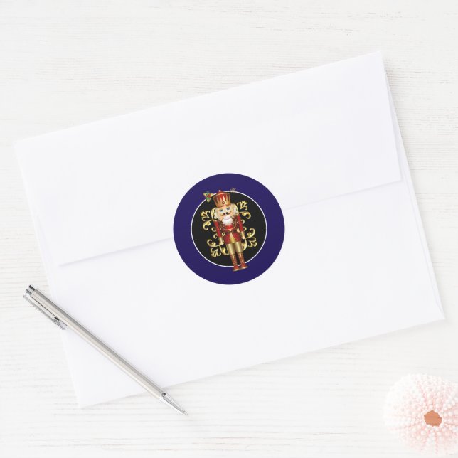Adesivo Redondo Holiday Nutcracker (Envelope)