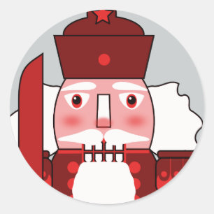 Adesivo Redondo Holiday Nutcracker