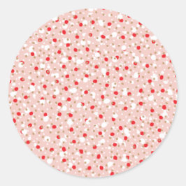 Adesivo Redondo Holiday Sprinkles Pastel Pink Sticker
