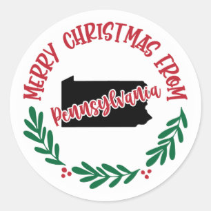 Adesivo Redondo Holiday Sticker da Pensilvânia