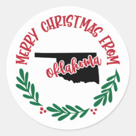 Adesivo Redondo Holiday Sticker de Oklahoma
