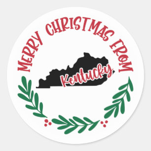 Adesivo Redondo Holiday Sticker do Kentucky