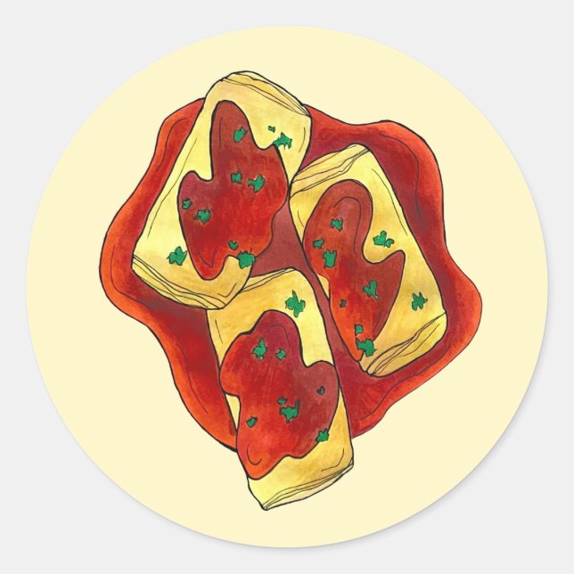 Adesivo Redondo Holishkes recheado Cozinhar judaica (Frente)