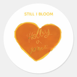 Adesivo Redondo Holley Heart Sticker - Selo redondo de soberania