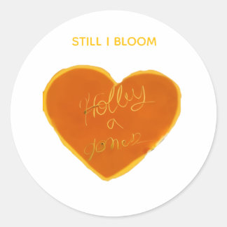 Adesivo Redondo Holley Heart Sticker - Selo redondo de soberania