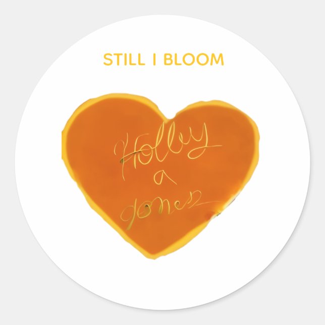 Adesivo Redondo Holley Heart Sticker - Selo redondo de soberania (Frente)