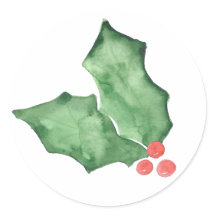 Holly Berries E Folhas