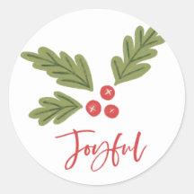 Holly Berry Modern Bold Holiday Red