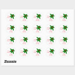 Adesivo Redondo Holly Christmas Classic Round Sticker<br><div class="desc">Vestido de Natal cheio de frutas que você pode personalizar com qualquer texto de sua escolha. Se precisar de ajuda para personalizar,  entre em contato conosco através do link desta página. Vinheta de Natal Holly</div>