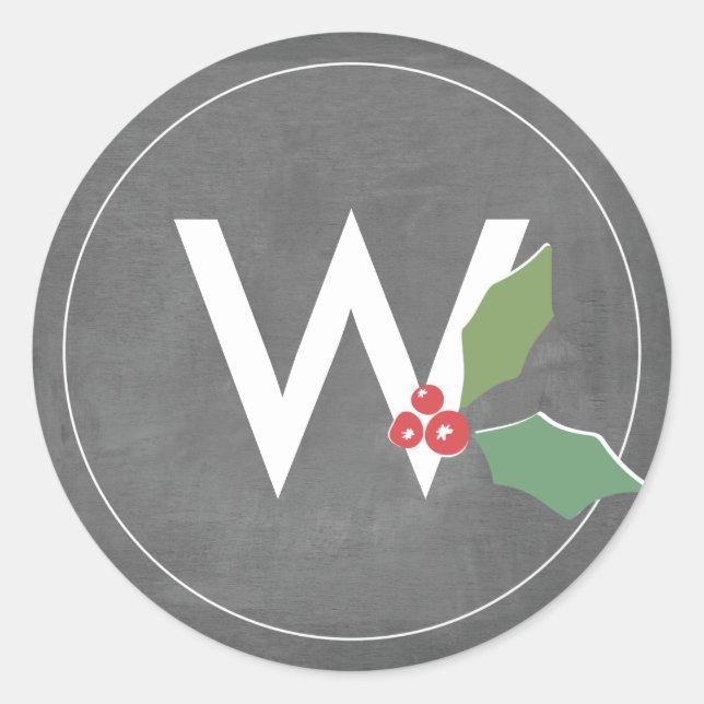 Adesivo Redondo Holly Jolly Collection (Frente)