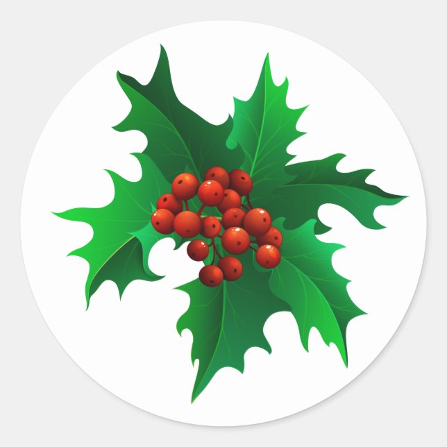 Adesivo Redondo Holly Stickers (Frente)