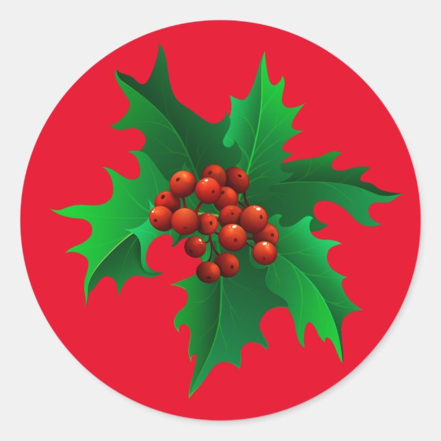 Adesivo Redondo Holly Stickers (Frente)